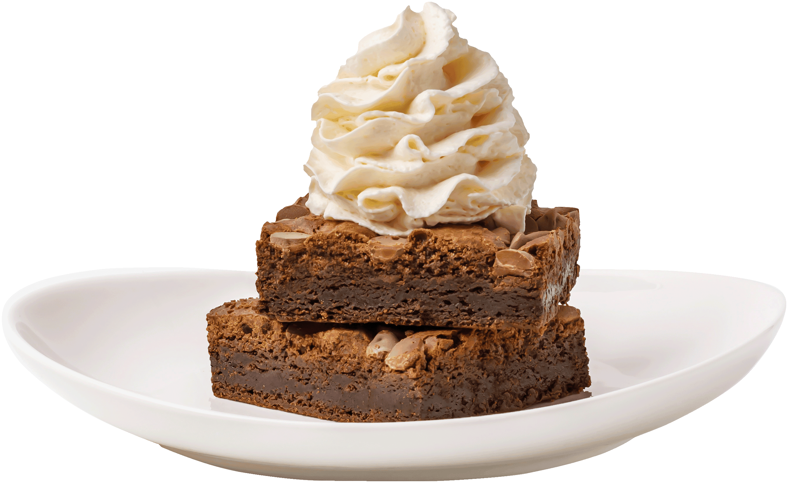 Brownies with a dollop